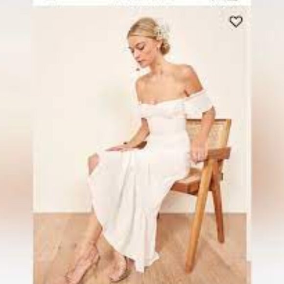 REFORMATION Ines Dress Ivory Reformation Maxi Dress Size -4  NWT- Never Worn - Picture 2 of 6